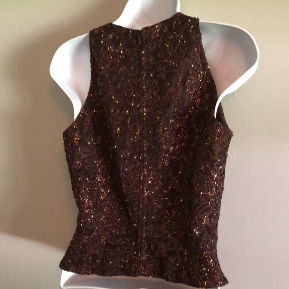 CACHE gorgeous dressy halter top Size 4 - Picture 4 of 5
